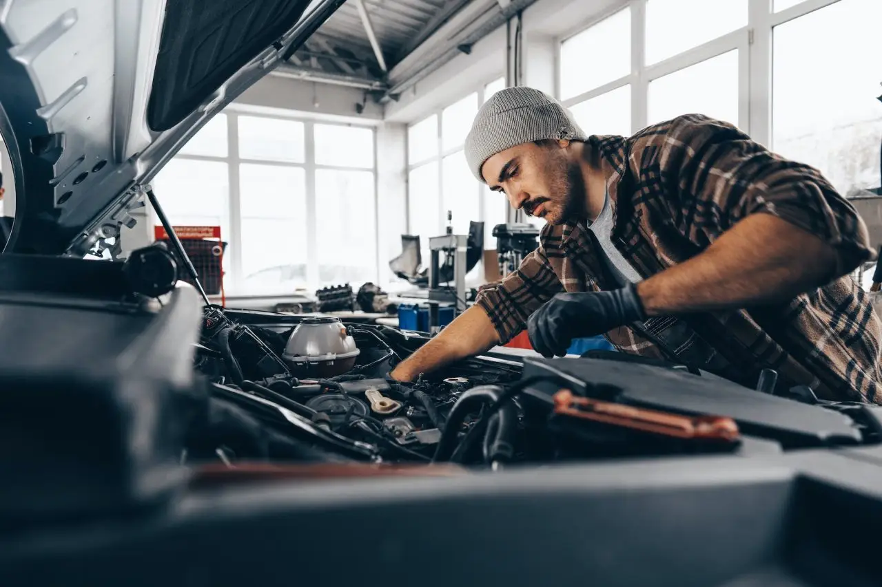Experienced Mechanic Servicing a Vehicle in Clayton